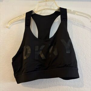 DKNY Black Racerback Sports Bra